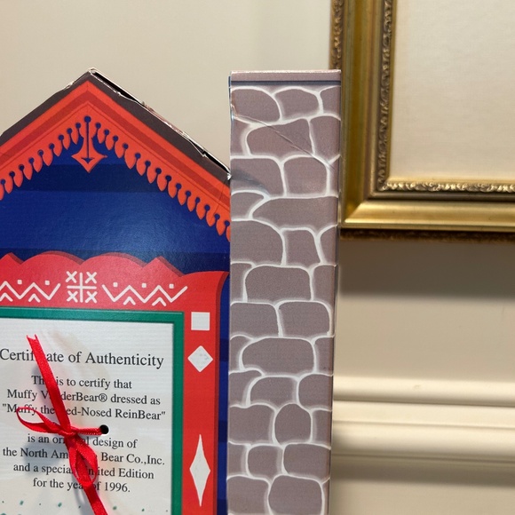 1996 Limited Edition Muffy Vanderbear - Muffy the Red-nosed ReinBear - Picture 9 of 12